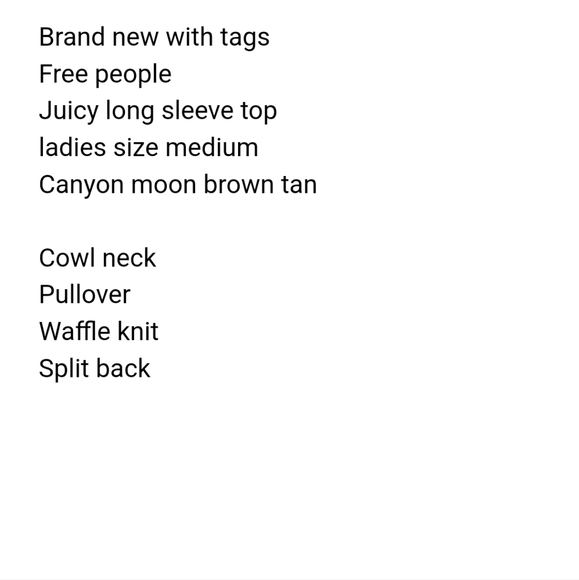 New Free People long sleeve tops - Picture 10 of 16